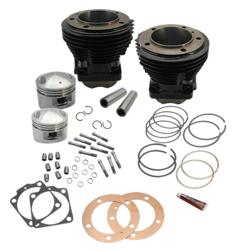 S&S Cycle 2017+ M8 Models 4.250in Bore 550C Cam w/ Chrm Pushrods Power Pack - Blk w/ HL - Incl. VVT
