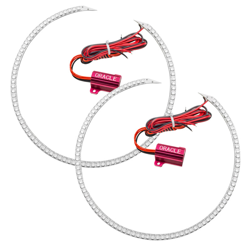 Oracle 14-15 Chevrolet Camaro Non-RS LED Round Style Headlight Halo Kit - Red