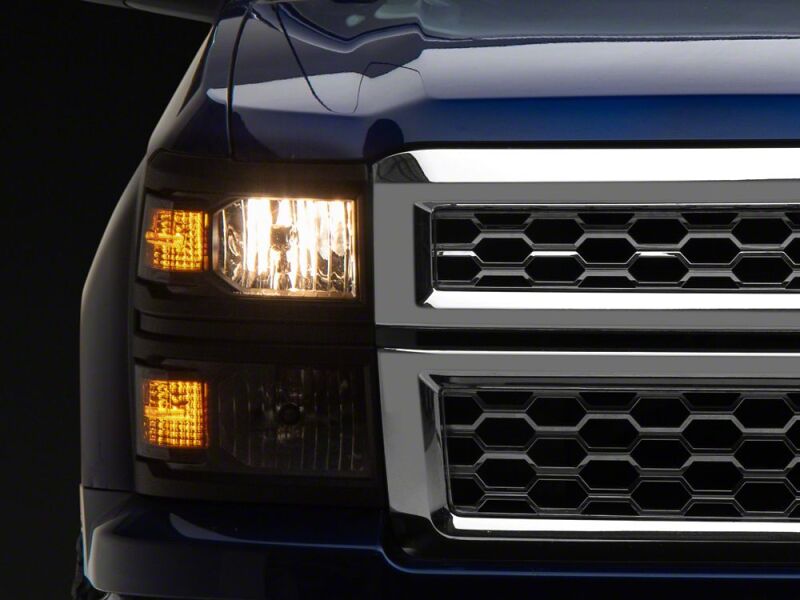 Raxiom 14-15 Chevrolet Silverado 1500 OE Style Headlights/ Black Trim- Black - Clear Lens