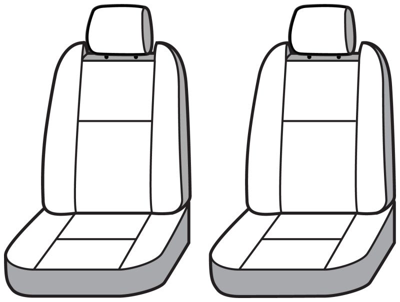 Covercraft 11-23 Dodge Charger Endura PrecisionFit Custom Front Row Seat Covers - Black/Black
