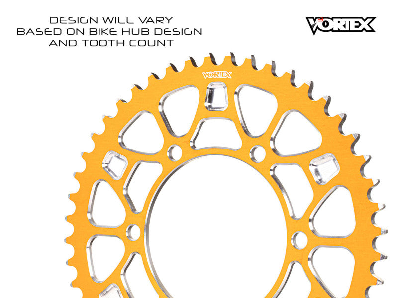 Vortex Racing V4 50 Tooth 530 Rear Sprocket - Orange