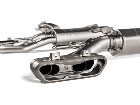 Akrapovic 16-17 AMG C63 Coupe Evolution Line Cat Back (Titanium) w/ Carbon Tips and Link Pipe