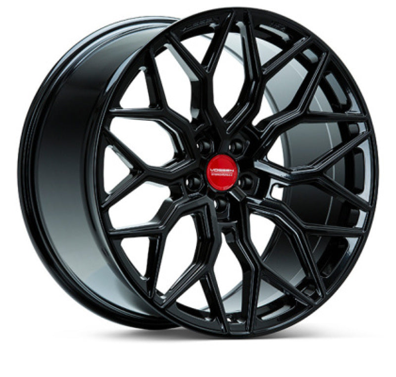 Vossen HF2 - 22x10.5 - ET32 - 5x114.3 - 70.6 - DEEP - GB - Gloss Black Wheel