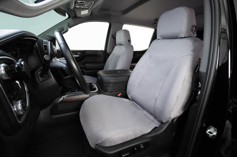 Covercraft 19-26 Mercedes-Benz Sprinter Polycotton SeatSaver Custom Front Row Seat Covers-Grey