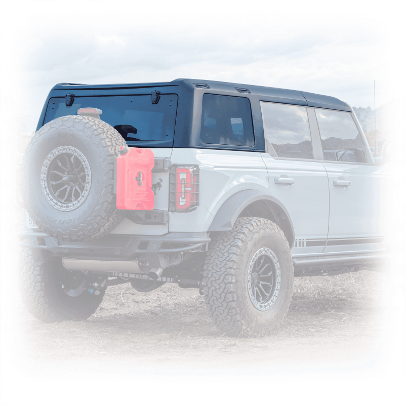 Turn Offroad 2021+ Ford Bronco 4 Dr Hardtop Defroster Side Badge Delete - TXT BLK