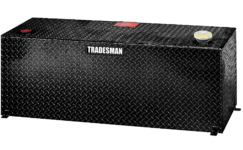 Tradesman Aluminum Rectangular Liquid Storage Tank (100 Gallon Capacity) - Black