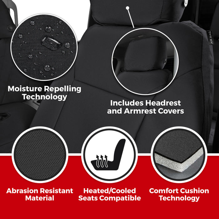 Covercraft 19-24 Toyota Rav4 Endura PrecisionFit Custom Second Row Seat Covers - Charcoal/Silver