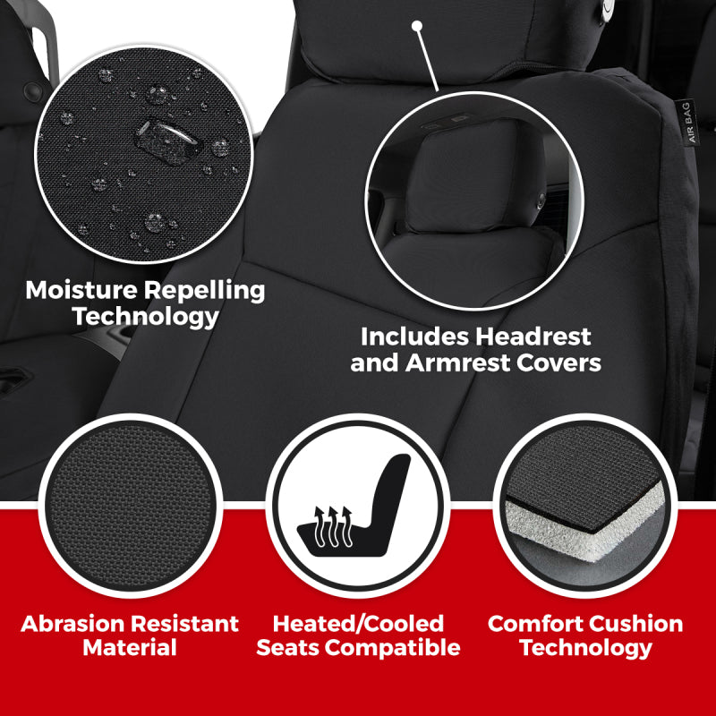 Covercraft 18-24 Chevrolet Equinox/GMC Endura PrecisionFitFront Row Seat Covers - Charcoal/Silver
