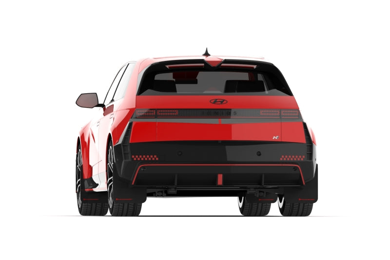 Rally Armor 25-26 Hyundai Ioniq 5 N Black Mud Flap w/Light Blue Logo