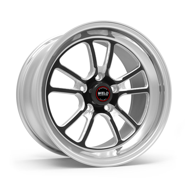Weld S70 RT-S 18x7in / 5x120.65 BP / 5.2in. BS - Black Center - Polished Shell Wheel