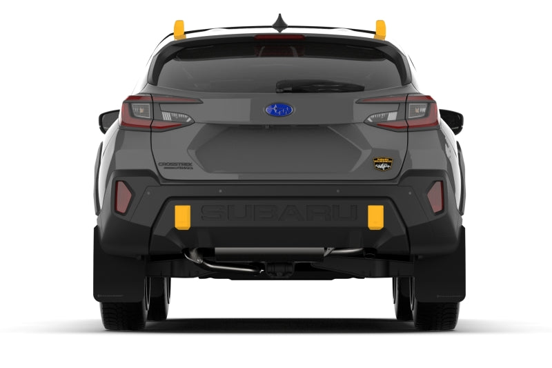 Rally Armor 24-25 Subaru Crosstrek (Wilderness Only) Black UR Mud Flap W/White Logo No Drilling Req