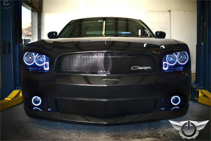Oracle 05-10 Dodge Charger LED Fog Light Halo Kit - Blue