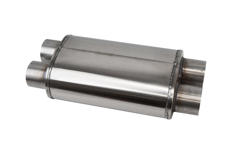 Corsa Pro-Series 304SS Packed Resonator - 3.5in Single Inlet / Single Outlet - 13.5in OAL