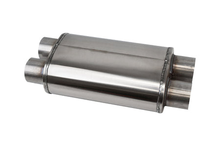 Corsa Pro-Series 304SS Packed Resonator - 3.5in Single Inlet / Single Outlet - 13.5in OAL