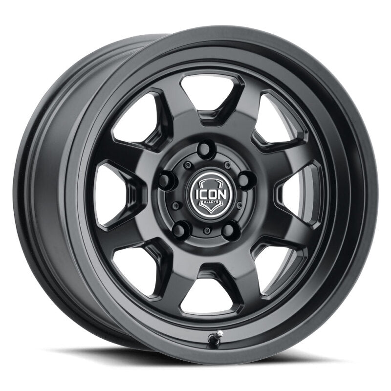ICON Nuevo 17x8.5 / 5x150 / 25mm Offset / 5.75in BS Satin Black Wheel