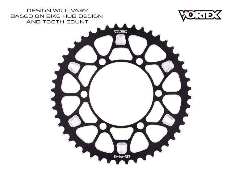 Vortex Racing V4 50 Tooth 530 Rear Sprocket - Black