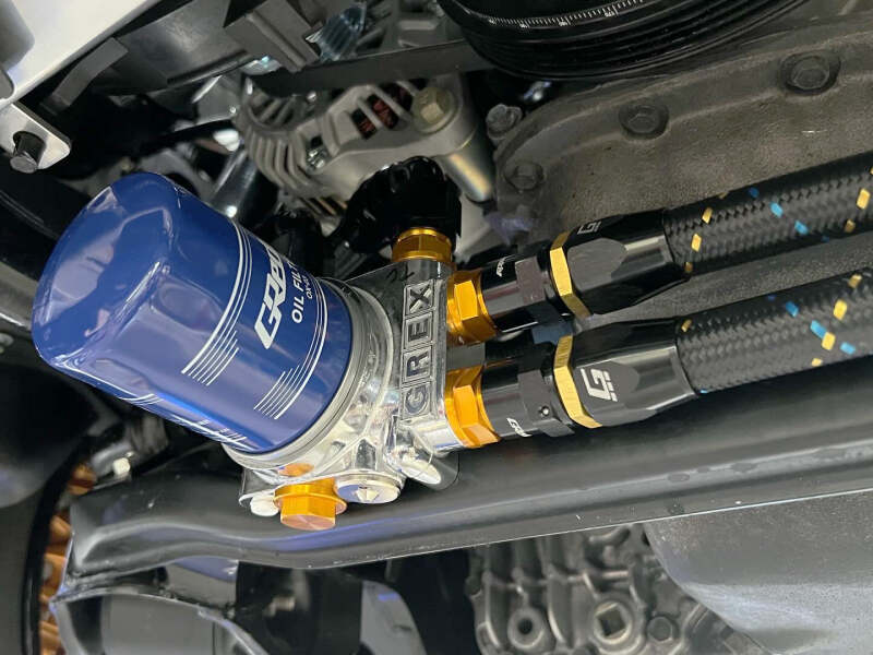 GReddy AN10 Reusable Hose Nylon Braided, Black/Gold/Blue 1 FT