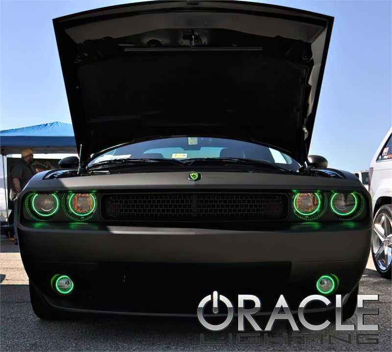 Oracle 08-14 Dodge Challenger LED Fog Light Halo Kit - Amber