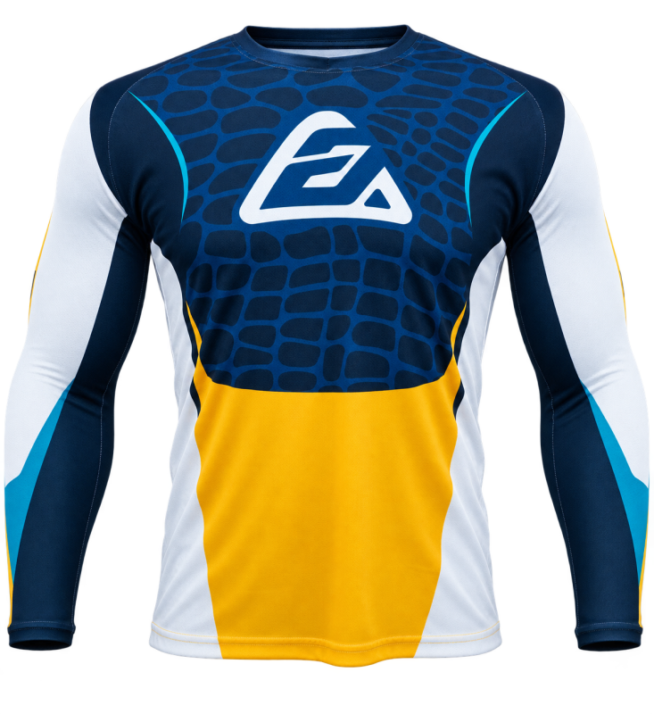 Answer  Syncron Raceday Jersey Yellow/Navy/Cyan/White - XS