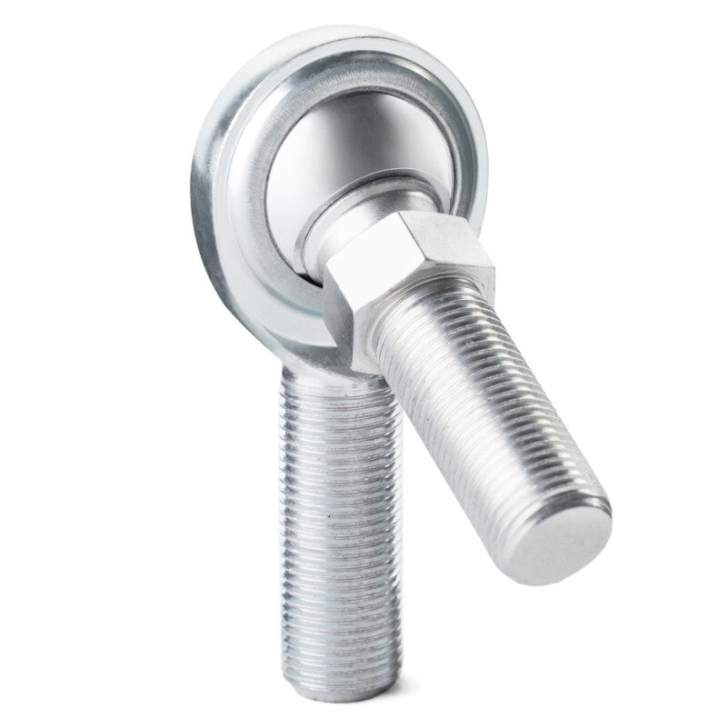 QA1 C Series 2-Pc Rod End - Male/Left Hand - .4375in Bore x 7/16-20 w/Stud - Carbon Steel