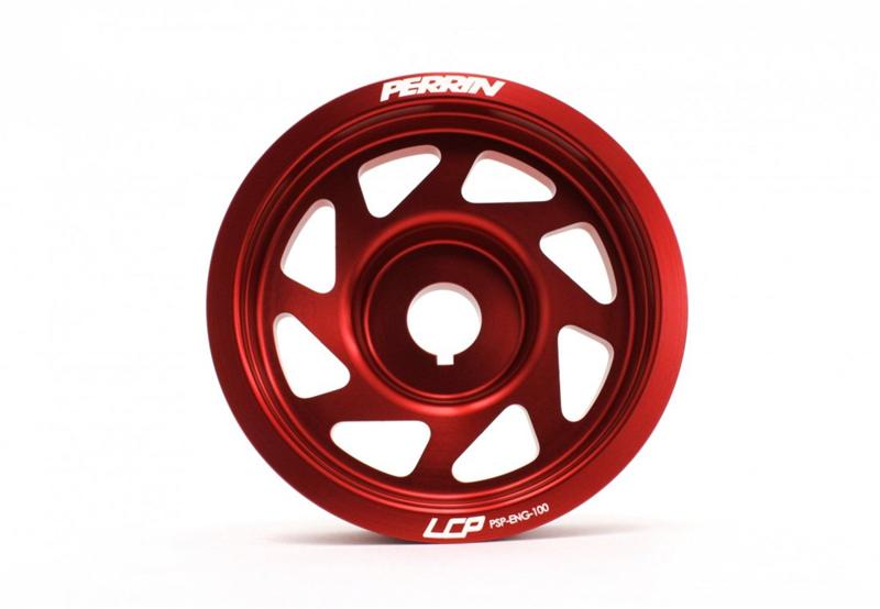PERRIN 93-14 Subaru Impreza (Incl. 02-14 WRX) / 04-21 STI Lightened Crank Pulley - Red