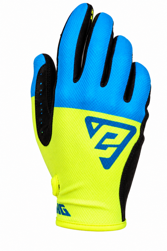 Answer  Ascent Gloves Cyan/Hyper Acid/Black - Large