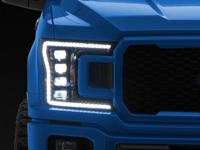 Raxiom 18-20 Ford F-150 CXR Series V2 LED Headlights- Black Housing- Clear Lens