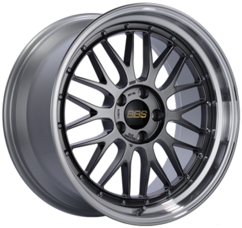 BBS LM 20x9 5x114.3 ET40 PFS Diamond Black Center Diamond-Cut Rim Wheel - PFS/Clip Req