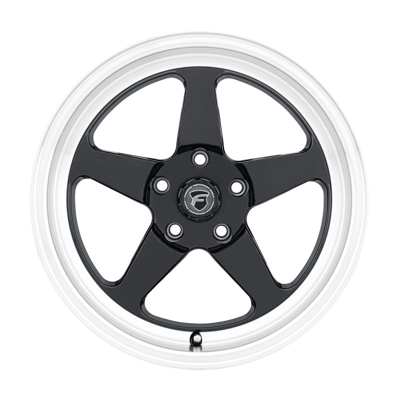 Forgestar D5 Drag 18x5 / 5x120.65 BS / ET-10 / 2.6 Gloss BLK / Diamond Lip 78.1 Bore