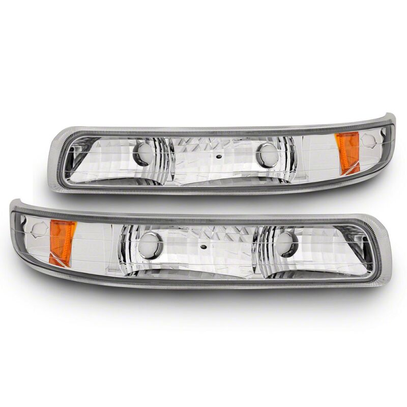 Raxiom 99-01 Chevrolet Silverado 1500 Axial Series Euro Turn Signal and Parking Lights- Chrome