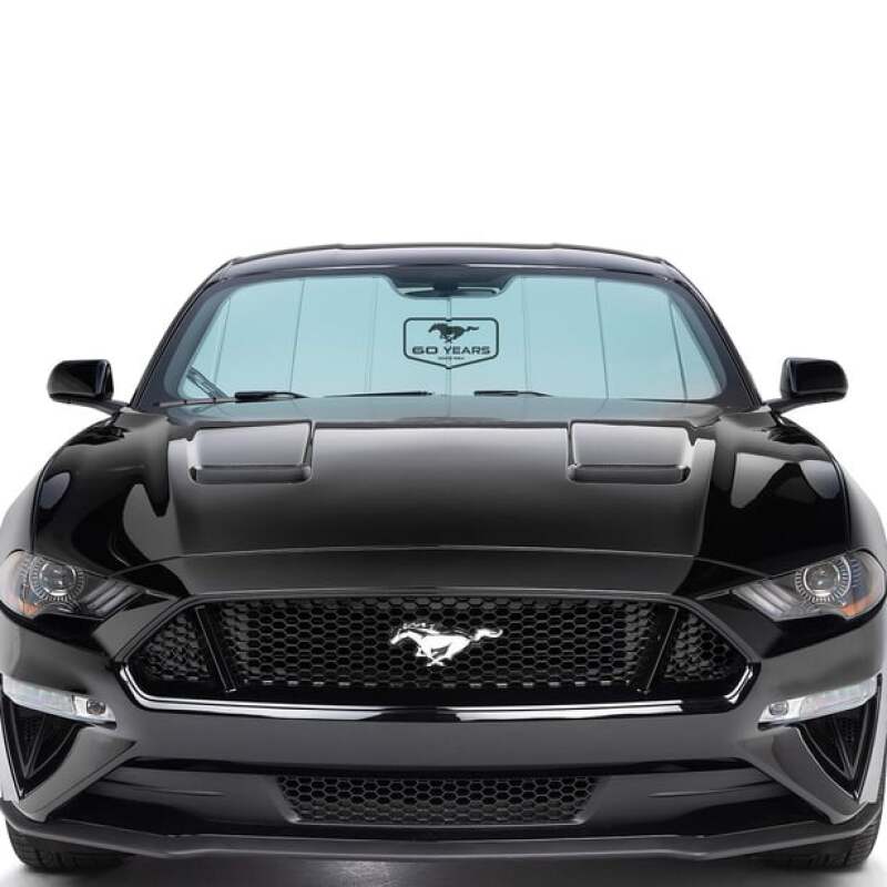 Covercraft 24 Ford Mustang Coupe Convertible UVS100 Custom Sunscreen with Mustang 60 Years Logo