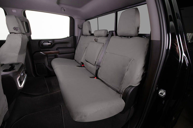Covercraft 19-24 Chevrolet Silverado Polycotton SeatSaver Custom Second Row Seat Covers - Misty Grey