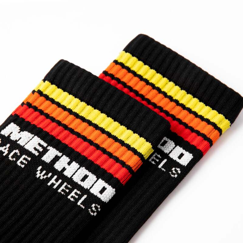 Method Classic Stripes Logo Performance Socks - Black