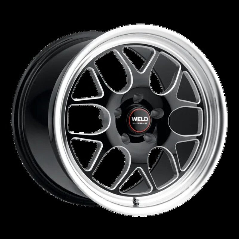 Weld Solana Drag 15x10 / 5x114.3 BP / ET25 /  6.48in BS / 78.1 Dia  - Gloss Black MIL Wheel