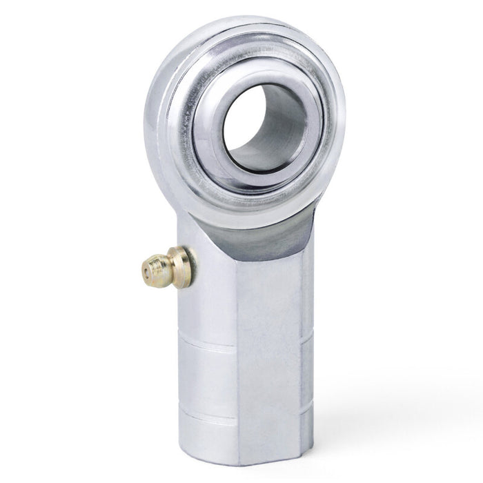 QA1 C Series 2-Pc Rod End - Female/Left Hand - 20mm Bore x M20x1.5 w/Zerk - Carbon Steel