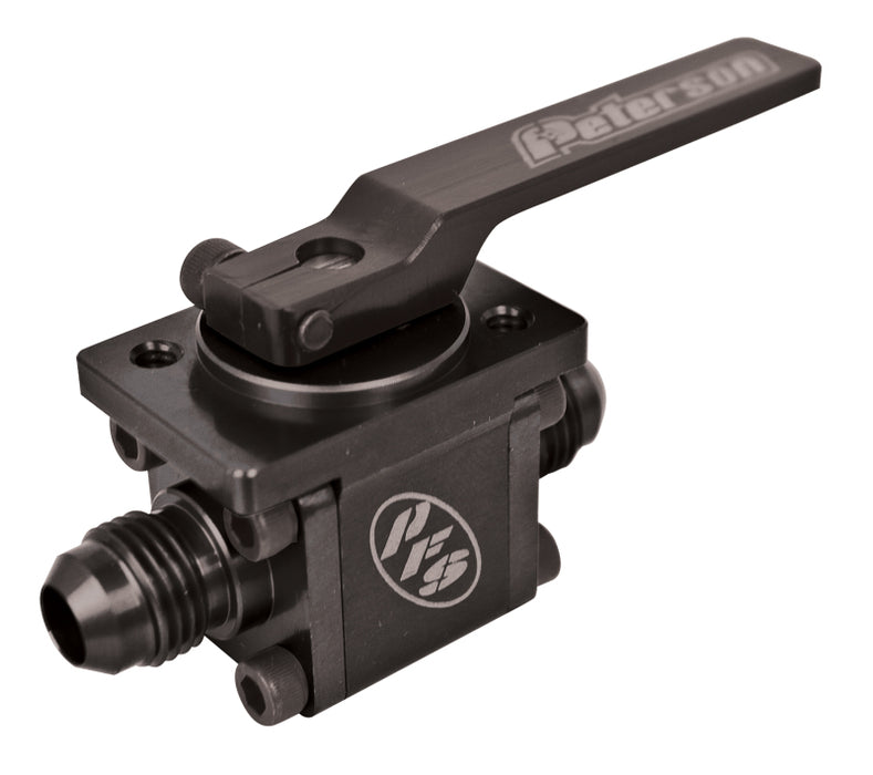 Peterson Fluid Systems Ball Valve Flange Mount -6AN /-6AN