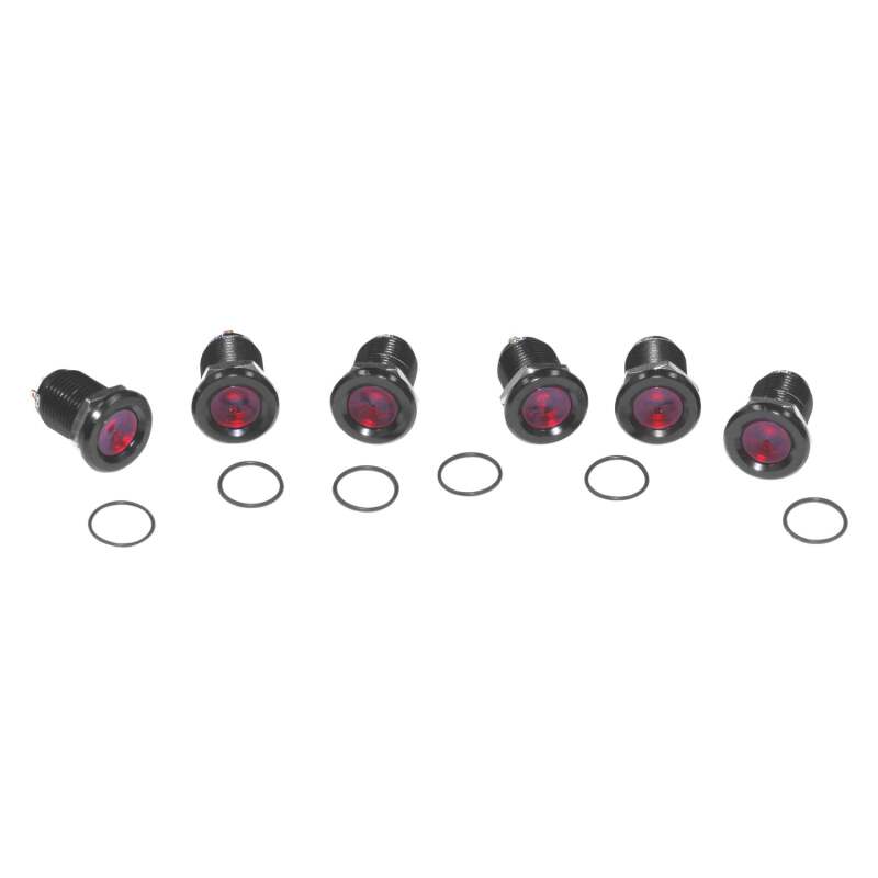 Letric Lighting Royal Flush Mount 9-16in Black/Red