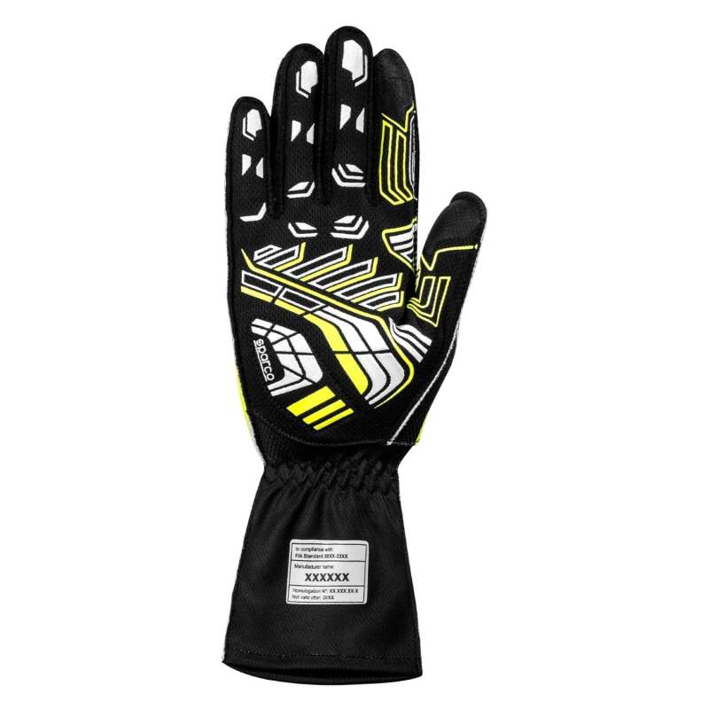 Sparco  K-Arrow+ Black and Yellow Karting Gloves Size 9