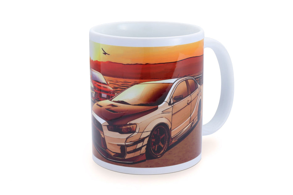 Tomei Mug White Evo Sunset Lake Kawaguchi TG601A-MT00A