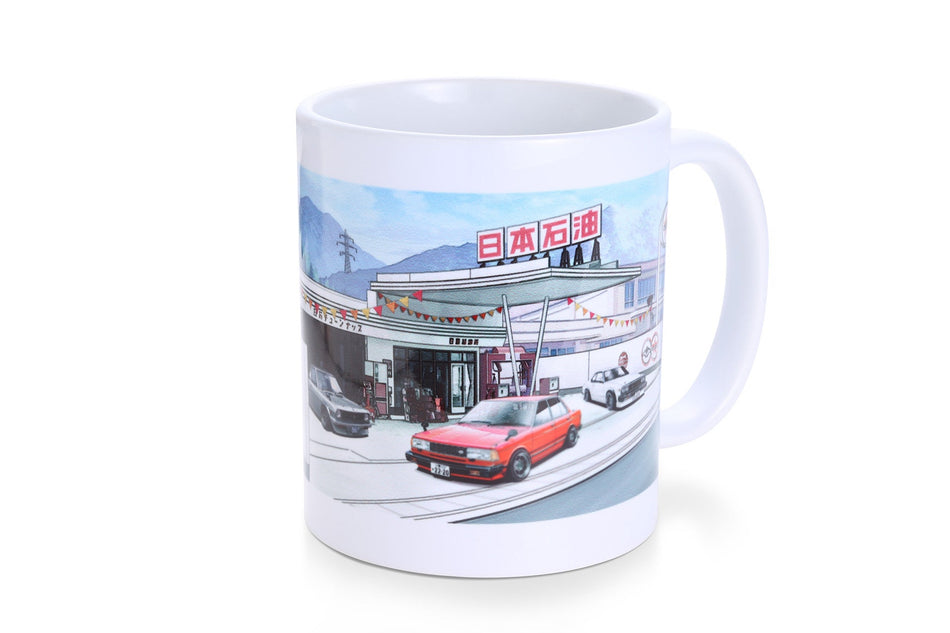 Tomei Mug White B120/910/C210 Gas Station Yamanashi TG601A-NS00C