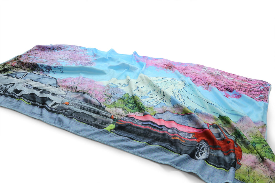 Tomei Bath Towel GDB/BNR32/AE86 Cherry Blossom Mt.fuji TG901A-0000A
