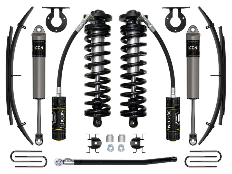 ICON 11-16 Ford F250/F350 2.5-3in Stage 2 Coilover Conversion System w/ Expansion Pack