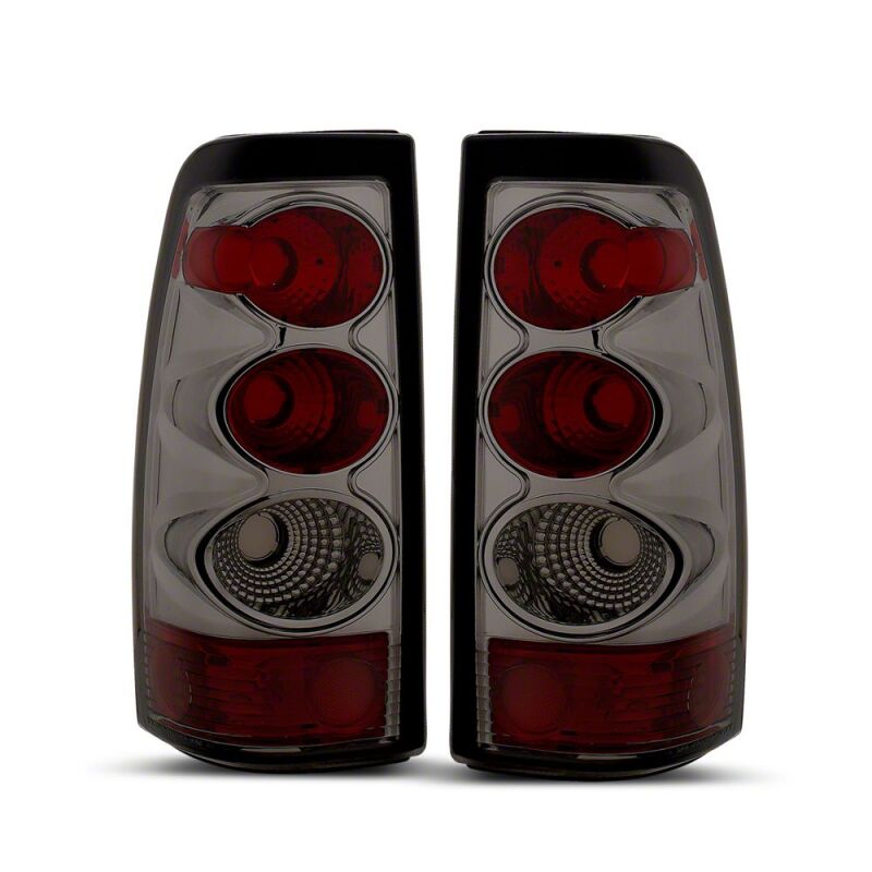Raxiom 03-06 Chevrolet Silverado 1500 Fleetside Axial Series Tail Lights- Black- Smoked Lens