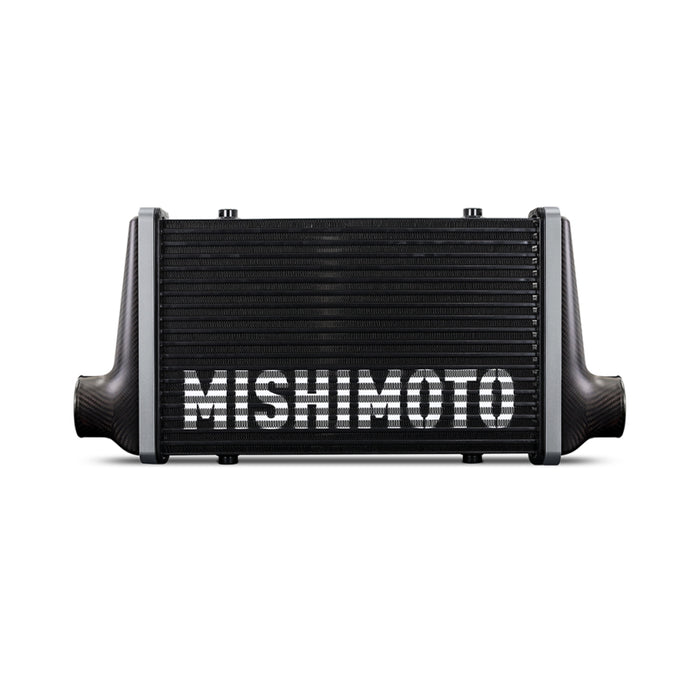 Mishimoto Universal Carbon Fiber Intercooler - Gloss Tanks - 600mm Gold Core - S-Flow - P V-Band