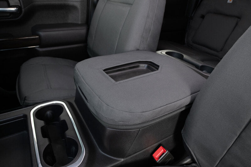 Covercraft 23-24 Ford Super Carhartt PrecisionFit Custom Second Row Seat Covers - Gravel
