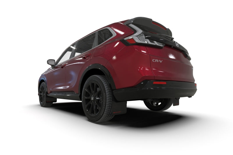 Rally Armor 23-26 Honda CR-V Black Mud Flap - White Logo