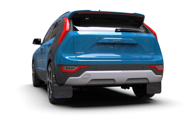 Rally Armor 23-25 Kia Niro SG2 Black UR Mud Flap Blue Logo