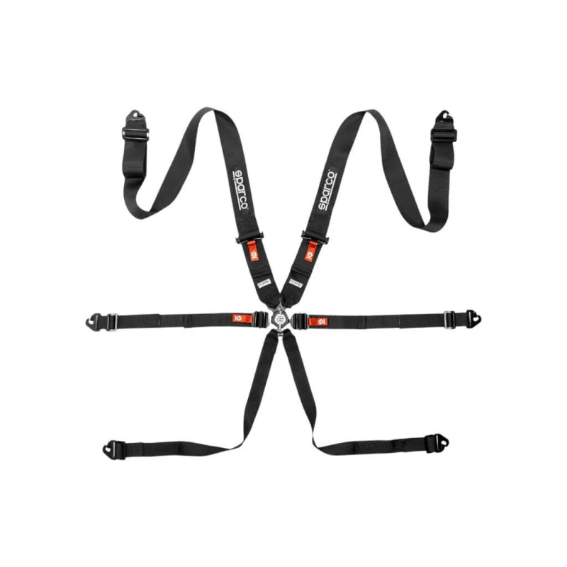 Sparco BELT COMP H3 PD 6PT STEEL Black