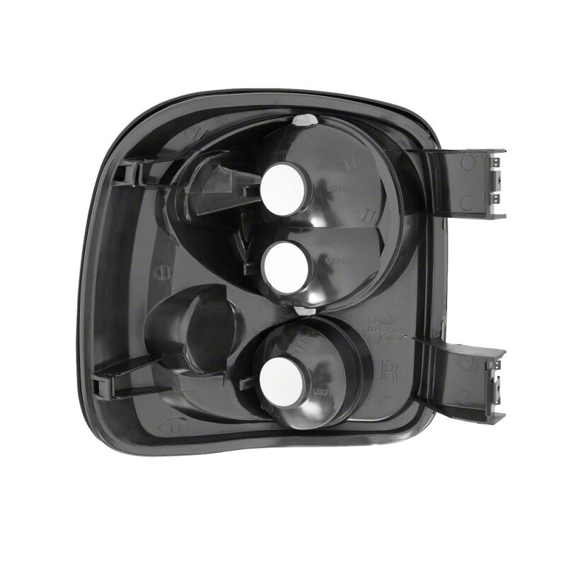 Raxiom 99-02 Chevrolet Silverado 1500 Stepside Axial Series Tail Lights- Black- Smoked Lens