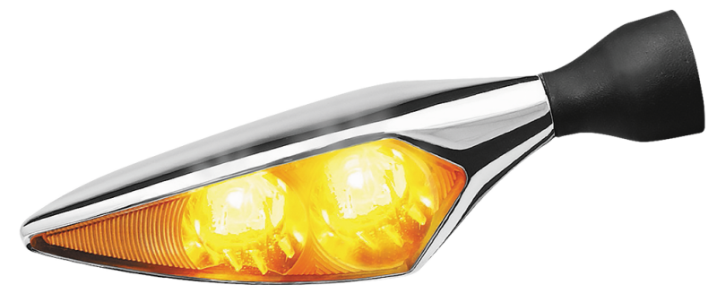 Kuryakyn Rhombus Amber Front Right/ Left Rear Chrome